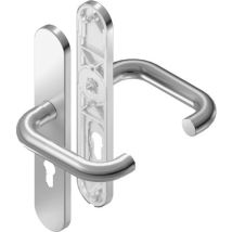 BKS - OT-Drückergarnitur, Langschild, oval, rondo, B-70020, Profilzylinder gelocht, 8/92, er