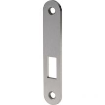 Schließblech S413 Stahl silber Breite 20 x Länge 105 mm abgerundet din links / rechts