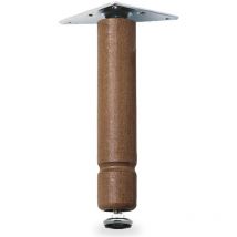 Piedino Regolabile Legno 200 Mm Noce 4 Pz - 2 Bl
