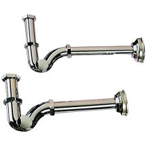 Sifone per lavello in ottone cromato – Diametro 1 – ALCO