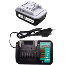 BL1813G Akku mit Ladegerät DC18WA für Makita 18V 2,0Ah Ersatzakku Kompatibel mit Makita G-Serie Werkzeug Akku BL1820G BL1811G BL1815G 195608-4