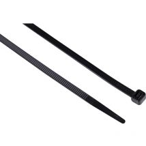 Edison Black Cable Ties 4.8 x 370mm, Pack of 100
