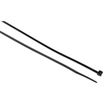 Black Cable Ties 2.5 x 200mm, Pack of 100 - Edison