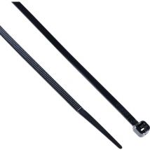 Black Cable Ties 3.6 x 140mm, Pack of 100 - Edison