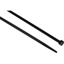 Black Cable Ties 4.8 x 300mm, Pack of 100 - Edison