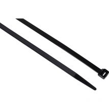 Black Cable Ties 7.6 x 300mm, Pack of 100 - Edison