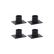 Black Cone Candle Holders Set of 4 Candle Holders for Home Decor