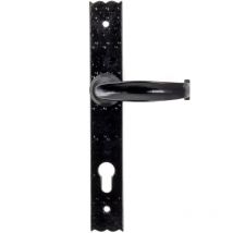 From The Anvil - Black Cottage Lever Espag. Lock Set