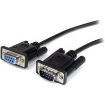 1m Black DB9 RS232 Serial Cable mf - Startech