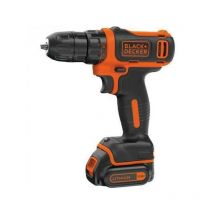 Black+decker Perceuse à Percussion Sans Fil 18 v - BDCHD18S1KA-QW - 1,5 Ah - 104 Accessoires - Boîte à Outils