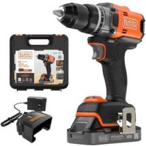 Black+decker - black+decker Werkzeug - 18V Akku-Bohrschrauber, 1x 2,0 Ah Li-Ion Akku, Ladegerät BLD682D1XK-QW