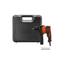 Black&decker - perceuse electrique a percussion 550W b+d beh 550 k + coffret