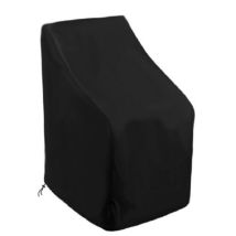 Meterk - Black et intérieur extérieur 64 64 120/70 cm chaise de pile de tissu oxford