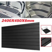 Kingso - Black eva Foam Floor Teak Decking Sheet Light Marine Boat 2400 x 450 x 6mm