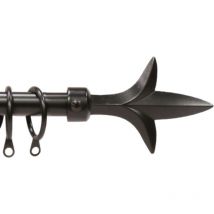 Black extensible Lancia Brixo Estensibile da 210 cm a 380 cm