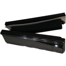 Stormguard - Black Finish Sleeved Letter Box Cover - Complete Internal and External Draught Excluder