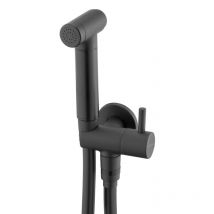 Black Bidet Sprayer Tap Expendable Handle 1.5m Hose