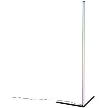 Black floor lamp incl. LED with RGB and remote control - Carla