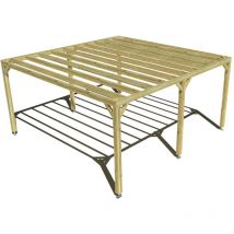 Ma Pergola Bois - Pergola bois • 5m x 5m • indépendante • sens profondeur • livraison comprise