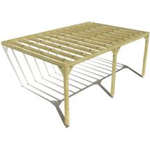 Ma Pergola Bois - Pergola bois • 6m x 4m • adossée • sens profondeur • livraison comprise