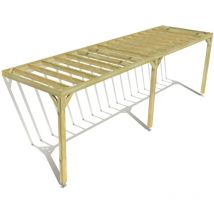 Ma Pergola Bois - Pergola bois • 8m x 2m • adossée • sens profondeur • livraison comprise