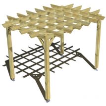 Pergola bois • 3m x 2m • indépendante • style retro • livraison comprise