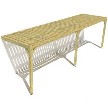 Ma Pergola Bois - Pergola bois • 8m x 2m • adossée • sens largeur • platelage bois • livraison comprise