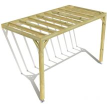 Ma Pergola Bois - Pergola bois • 4m x 2m • adossée • sens profondeur • livraison comprise