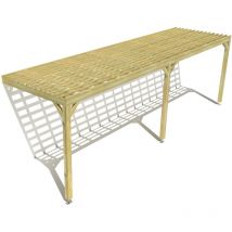 Ma Pergola Bois - Pergola bois • 8m x 2m • adossée • sens profondeur • lattage bois • livraison comprise