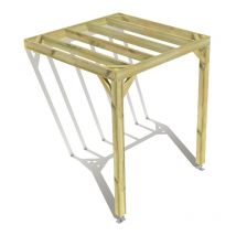 Ma Pergola Bois - Pergola bois • 2m x 2m • adossée • sens profondeur • livraison comprise