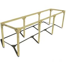 Ma Pergola Bois - Pergola bois • 9m x 2m • indépendante • cadre simple • livraison comprise