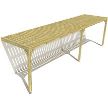 Ma Pergola Bois - Pergola bois • 9m x 2m • adossée • sens largeur • platelage bois • livraison comprise
