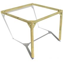 Ma Pergola Bois - Pergola bois • 3m x 3m • adossée • cadre simple • livraison comprise