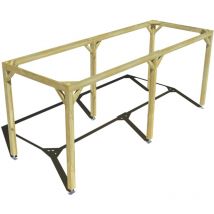 Pergola bois • 6m x 2m • indépendante • cadre simple • livraison comprise