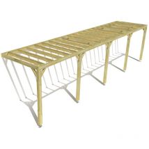 Ma Pergola Bois - Pergola bois • 10m x 2m • adossée • sens profondeur • livraison comprise