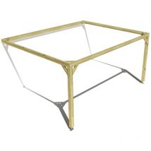 Ma Pergola Bois - Pergola bois • 5m x 4m • adossée • cadre simple • livraison comprise