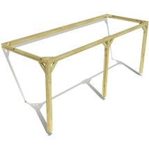 Ma Pergola Bois - Pergola bois • 6m x 2m • adossée • cadre simple • livraison comprise