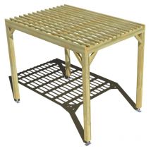 Ma Pergola Bois - Pergola bois • 2m x 3m • indépendante • sens largeur • lattage bois • livraison comprise