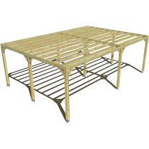 Ma Pergola Bois - Pergola bois • 7m x 5m • indépendante • sens largeur • livraison comprise