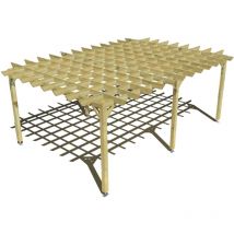 Ma Pergola Bois - Pergola bois • 6m x 4m • indépendante • style retro • livraison comprise