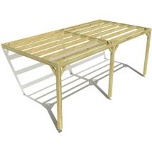 Ma Pergola Bois - Pergola bois • 6m x 3m • adossée • sens largeur • livraison comprise