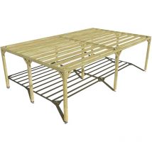 Pergola bois • 8m x 5m • indépendante • sens largeur • livraison comprise