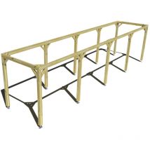 Ma Pergola Bois - Pergola bois • 10m x 2m • indépendante • cadre simple • livraison comprise