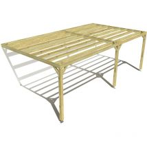 Ma Pergola Bois - Pergola bois • 7m x 4m • adossée • sens largeur • livraison comprise