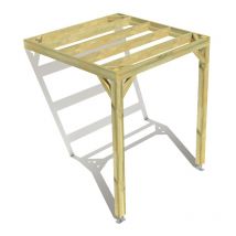 Ma Pergola Bois - Pergola bois • 2m x 2m • adossée • sens largeur • livraison comprise
