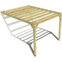 Ma Pergola Bois - Pergola bois • 3m x 4m • adossée • sens largeur • livraison comprise