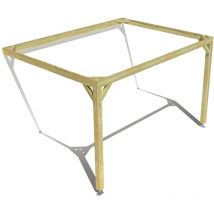 Pergola bois • 4m x 3m • adossée • cadre simple • livraison comprise
