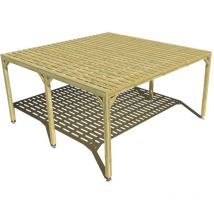 Ma Pergola Bois - Pergola bois • 5m x 5m • indépendante • sens largeur • platelage bois • livraison comprise