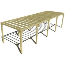 Ma Pergola Bois - Pergola bois • 10m x 3m • indépendante • sens profondeur • livraison comprise