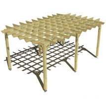 Ma Pergola Bois - Pergola bois • 5m x 3m • indépendante • style retro • livraison comprise